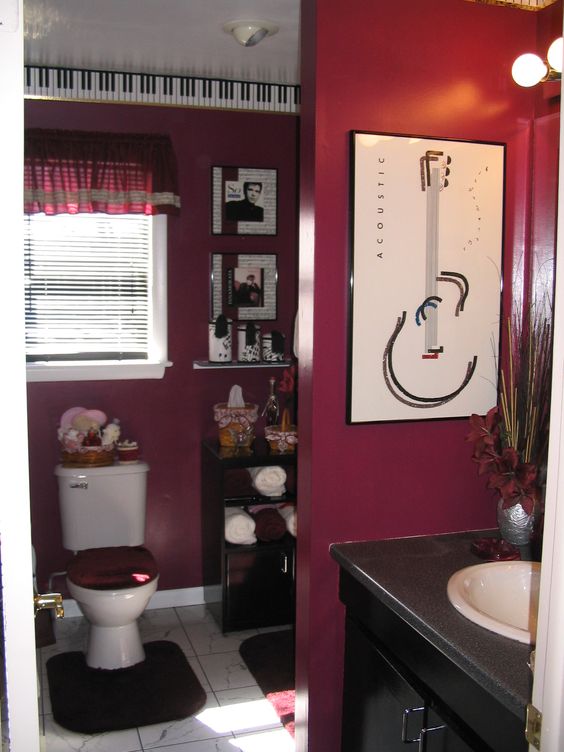 Vinyl Vibes: Music on the in bathroom Wall for bathroom Wall Decor Ideas