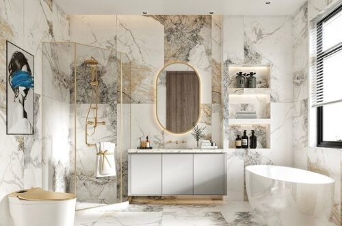 The Allure of White and Gold Bathroom